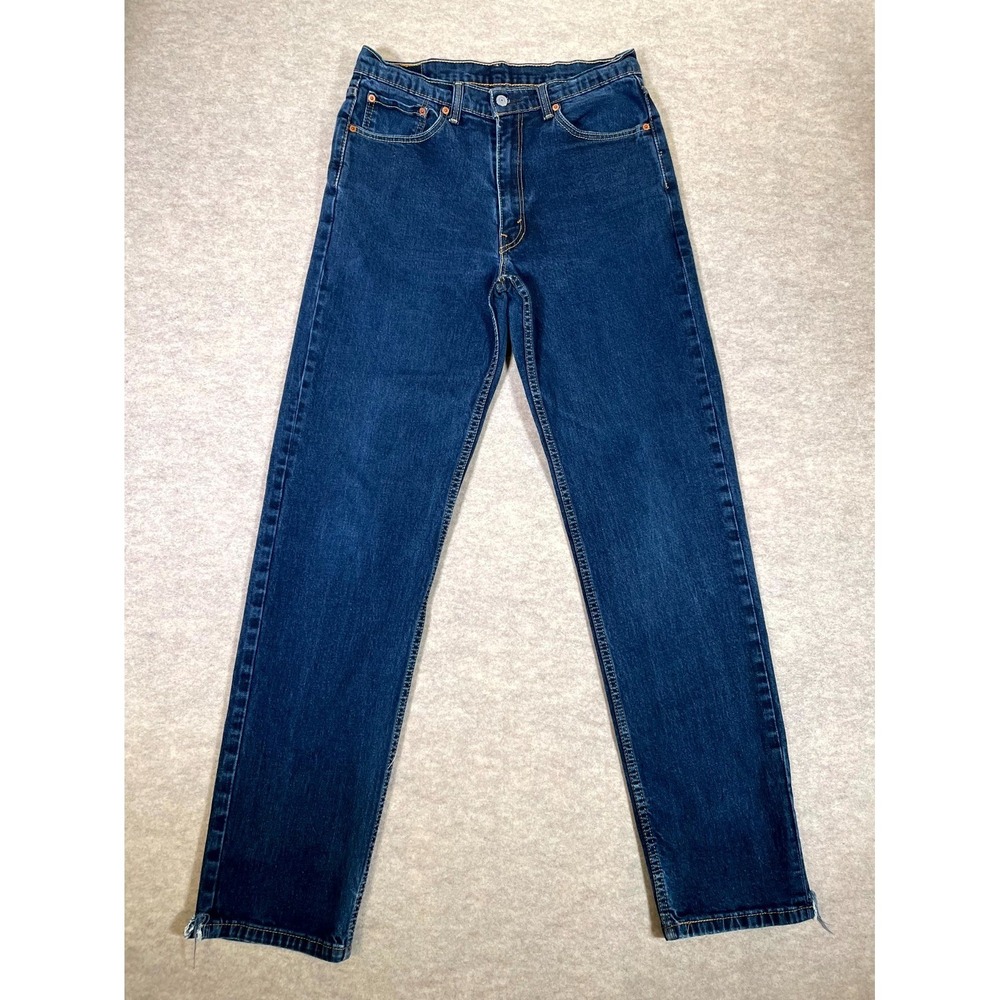 Levi's 550‎ Jeans Men 34x36 Blue Denim Cotton Stretch High Rise Straight Leg